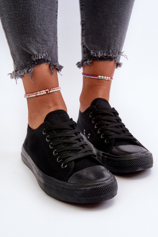 Klasiski sporta apavi Zems melnas krāsas Caelira