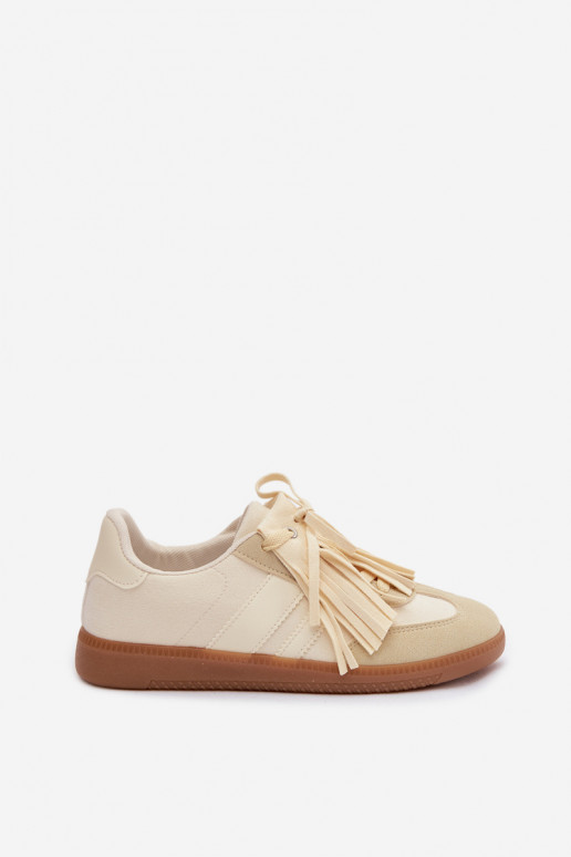 Sneakers modeļa apavi Sieviešu ar bārkstīm Dzelteni Dorivelle