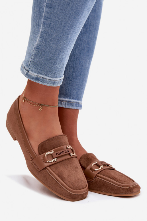 Mokasīni Mokasīni Sieviešu Ar greznu Elements brūnas krāsas Evelora