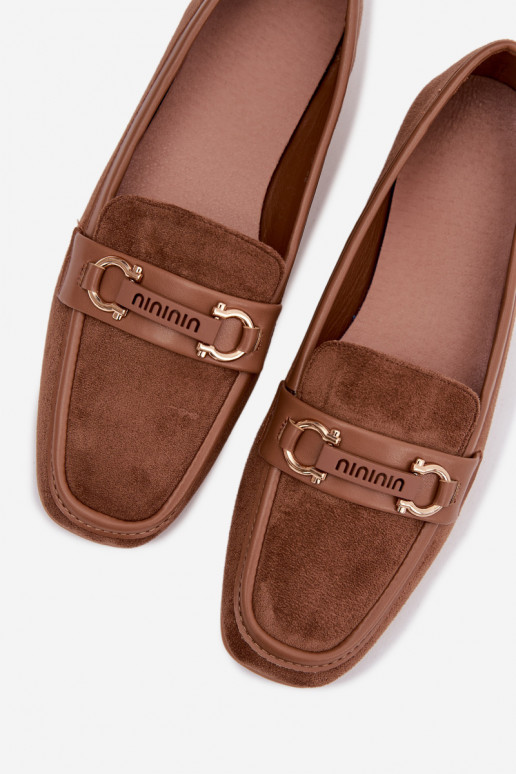 Mokasīni Mokasīni Sieviešu Ar greznu Elements brūnas krāsas Evelora