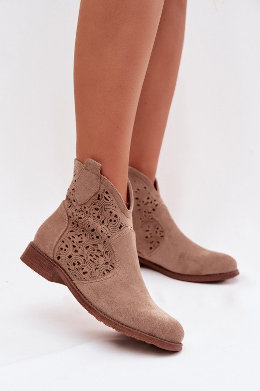 Zābaki Sieviešu ar platiem papēžiem S.Barski HY61-8026 smilšu krāsas