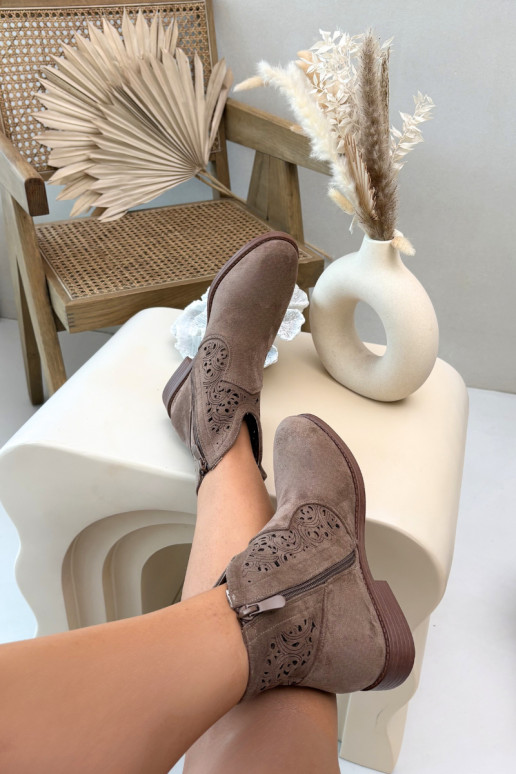 Zābaki Sieviešu ar platiem papēžiem S.Barski HY61-8026 brūnas krāsas