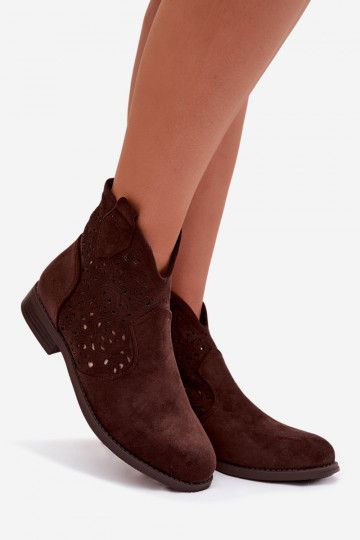 Zābaki Sieviešu ar platiem papēžiem S.Barski HY61-8026 CzekoladoIne 2