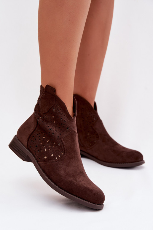 Zābaki Sieviešu ar platiem papēžiem S.Barski HY61-8026 CzekoladoIne