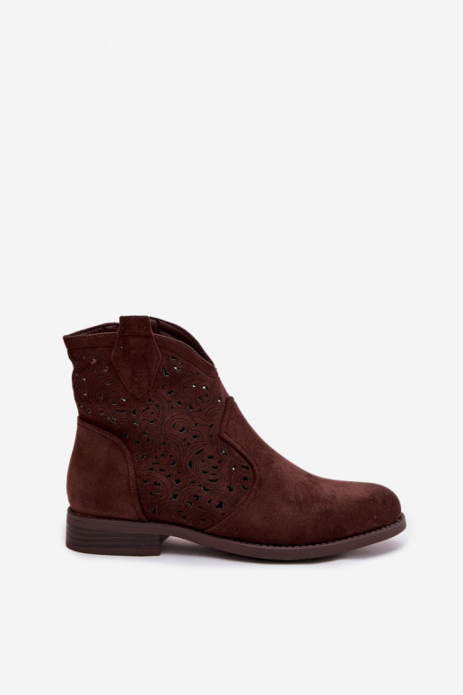 Zābaki Sieviešu ar platiem papēžiem S.Barski HY61-8026 CzekoladoIne