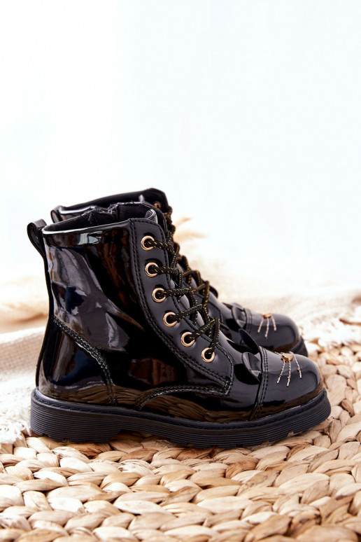 siltināti zābaki ar rāvējslēdzējiem melnas krāsas Mousie