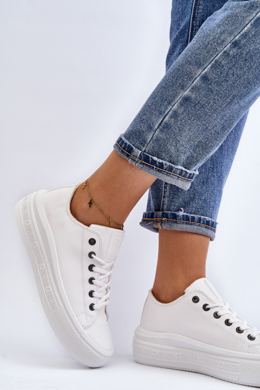 Zems sieviešu puszābaki siltināti baltas krāsas Big Star MM274029