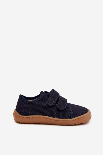 Čības Bērnu apavi Barefoot Froddo Canvas G1700440-2 tumši zilas krāsas 2