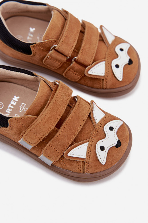 Āda apavi Barefoot Bērnu apavi Ar tēmu Lisa Bartek 8600563 brūnas krāsas
