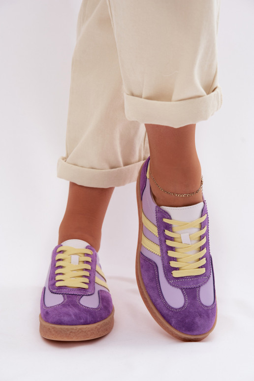 Āda Sneakers modeļa apavi Sieviešu S.Barski LR61-7059 Violeta krāsa