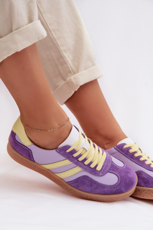 Āda Sneakers modeļa apavi Sieviešu S.Barski LR61-7059 Violeta krāsa