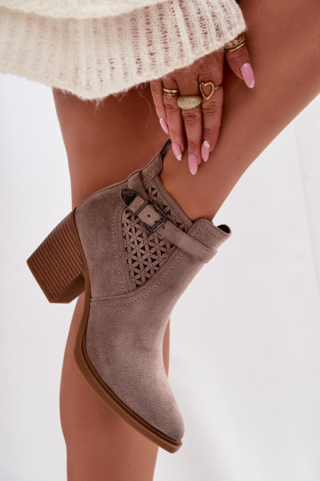 Ažūrs Sieviešu puszābaki Ažūrsm Pārisugs I Złotą ar sprādzēm smilšu krāsas Deloriah