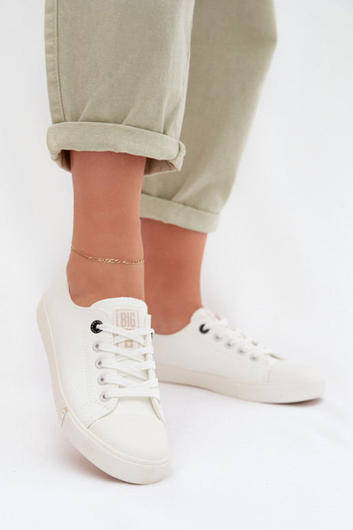 sieviešu puszābaki no eko ādas Big Star TT274023 baltas krāsas