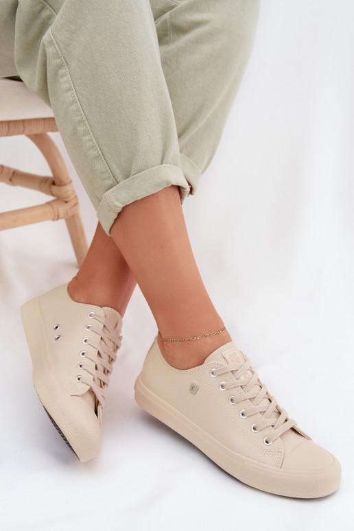 sieviešu puszābaki Eko Āda Big Star TT274019 smilšu krāsas