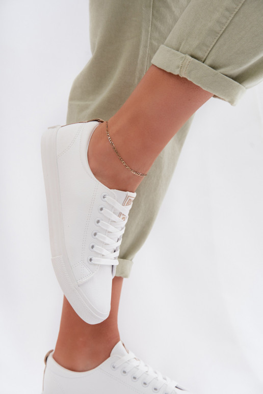 sieviešu puszābaki no eko ādas Big Star TT274001 baltas krāsas