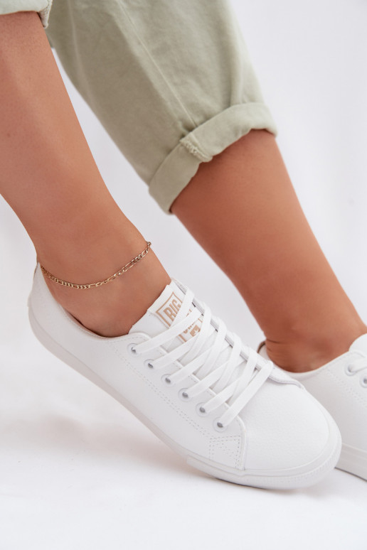 sieviešu puszābaki no eko ādas Big Star TT274001 baltas krāsas