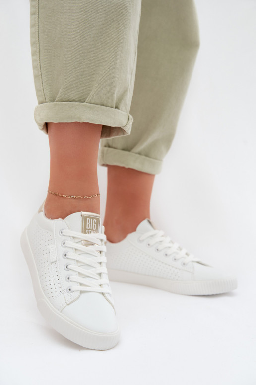 brīvā laika apavi Sporta apavi Sieviešu Eko Āda Big Star TT274020 baltas krāsas