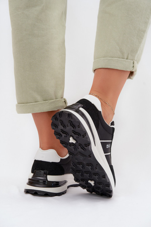 Sneakers modeļa apavi sporta apavi Sieviešu Big Star TT274877 HI-POLY SYSTEM melnas krāsas