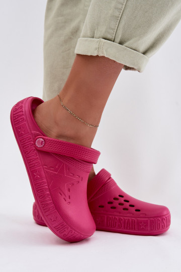 Čības Tukšas Sieviešu Vieglas čības uz pirksta Big Star TT274A082 rozā krāsas