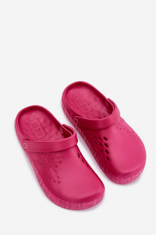 Čības Tukšas Sieviešu Vieglas čības uz pirksta Big Star TT274A082 rozā krāsas