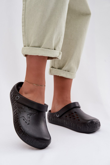 Čības Tukšas Sieviešu Vieglas čības uz pirksta Big Star TT274A084 melnas krāsas