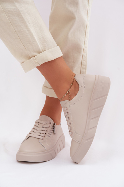 Āda apavi Sieviešu ar rāvējslēdzējiem smilšu krāsas Althea