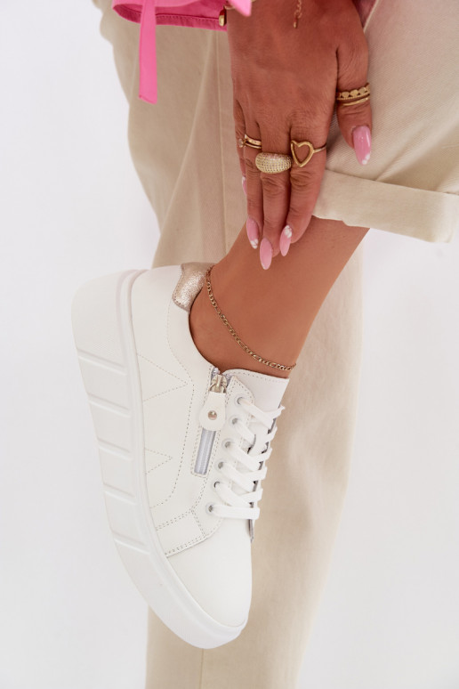 Āda apavi Sieviešu ar rāvējslēdzējiem baltas krāsas Althea