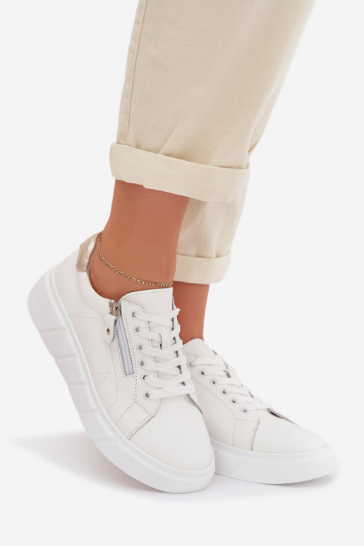 Āda apavi Sieviešu ar rāvējslēdzējiem baltas krāsas Althea