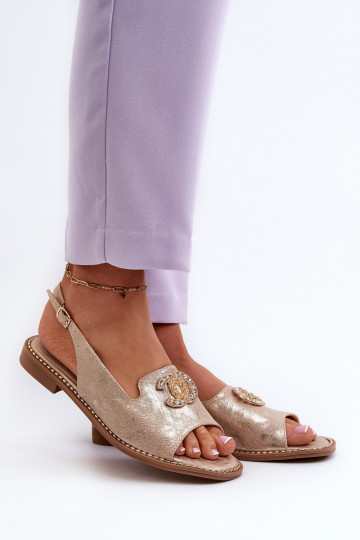 Sieviešu basenes ar ornamentiem S.Barski KV27-049 Zelta krāsas 2