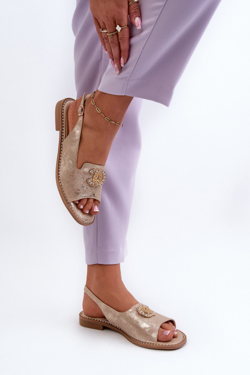 Sieviešu basenes ar ornamentiem S.Barski KV27-049 Zelta krāsas