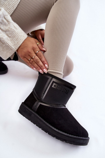 Sieviešu Paslīdēt uz sniega apavi Big Star KK274614 melnas krāsas