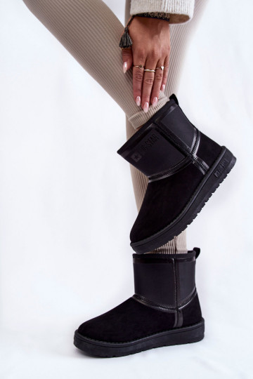 Sieviešu Paslīdēt uz sniega apavi Big Star KK274614 melnas krāsas 2