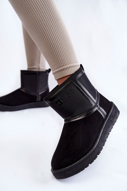 Sieviešu Paslīdēt uz sniega apavi Big Star KK274614 melnas krāsas