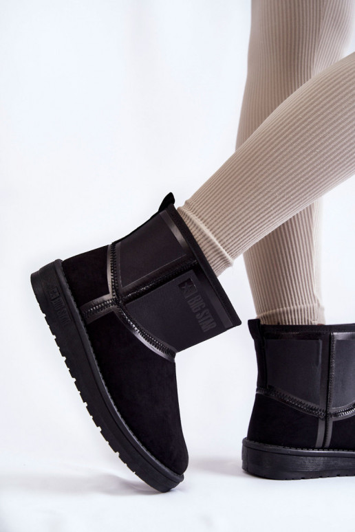 Sieviešu Paslīdēt uz sniega apavi Big Star KK274614 melnas krāsas