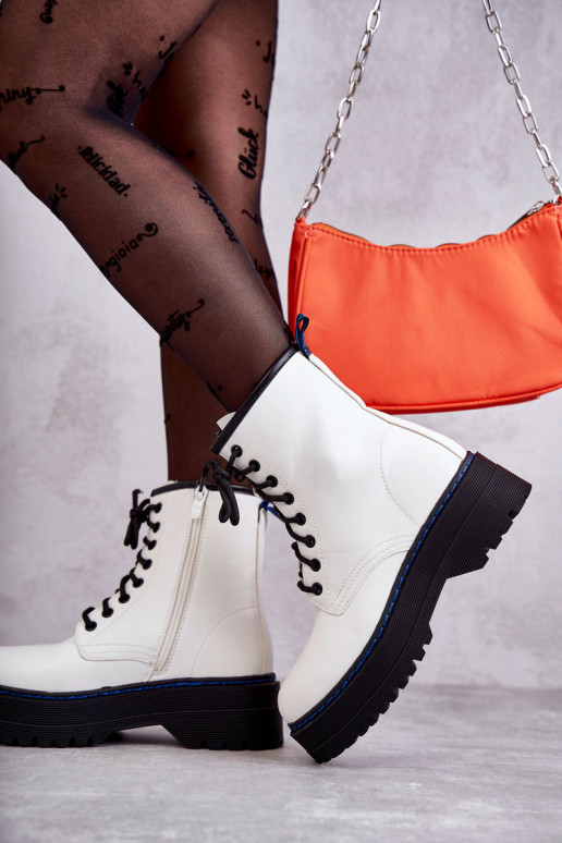 Sieviešu šņorējami Kerzi sievietēm baltas krāsas Callie