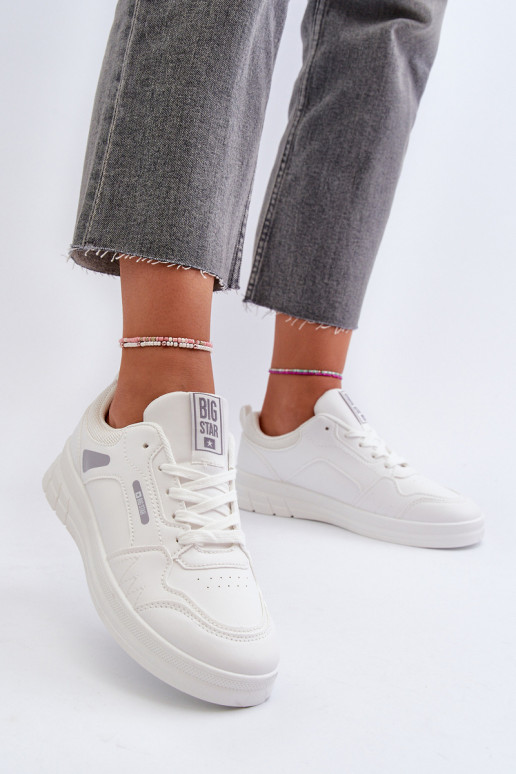 Sieviešu Sneakers modeļa apavi Memory Foam System Big Star NN274A483 baltas krāsas