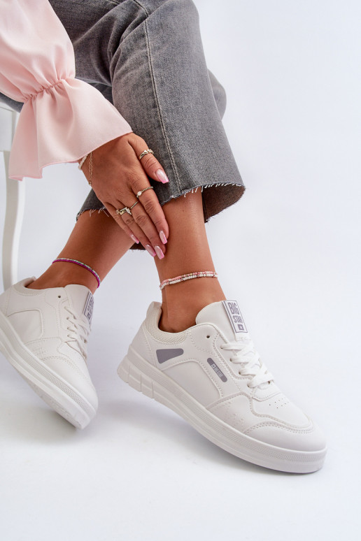 Sieviešu Sneakers modeļa apavi Memory Foam System Big Star NN274A483 baltas krāsas