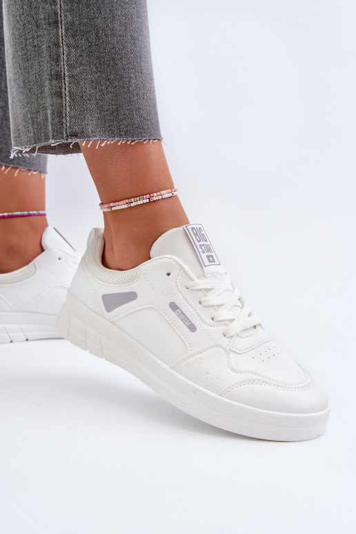 Sieviešu Sneakers modeļa apavi Memory Foam System Big Star NN274A483 baltas krāsas