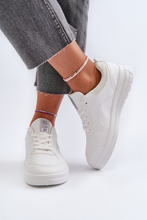 Sieviešu Sneakers modeļa apavi Memory Foam System Big Star NN274A483 baltas krāsas