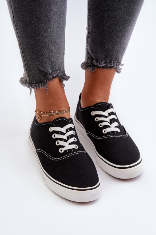 Sporta apavi Klasiski sporta apavi melnas krāsas Olvali