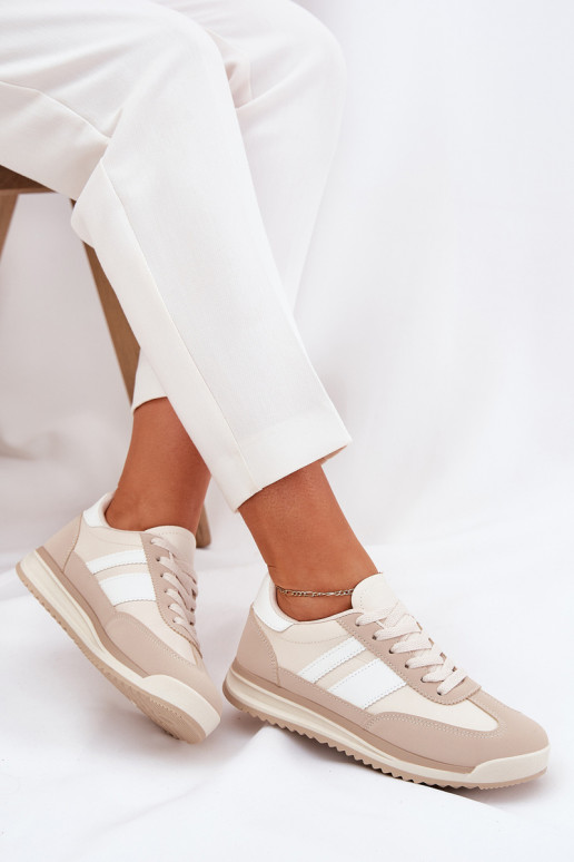 sporta apavi Sneakers modeļa apavi Sieviešu ar leoparda kažokādas rakstu smilšu krāsas Galabis