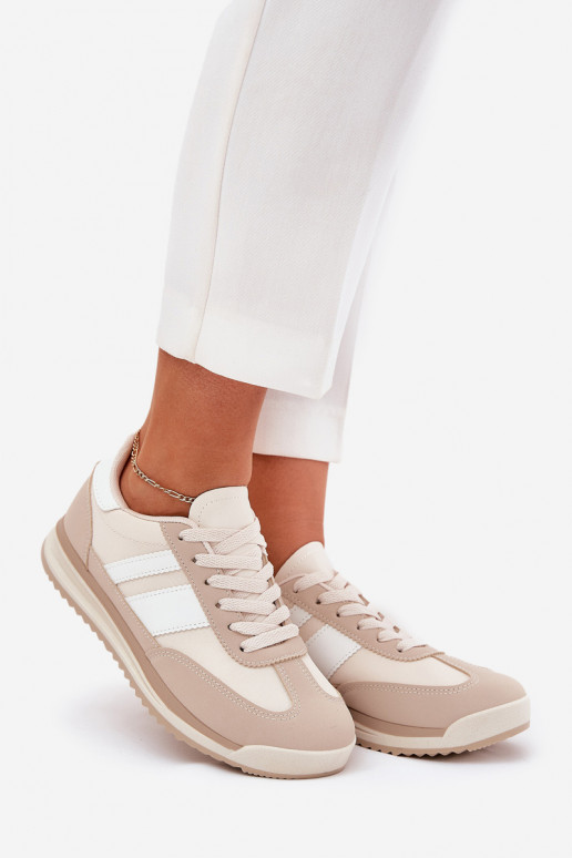 sporta apavi Sneakers modeļa apavi Sieviešu ar leoparda kažokādas rakstu smilšu krāsas Galabis