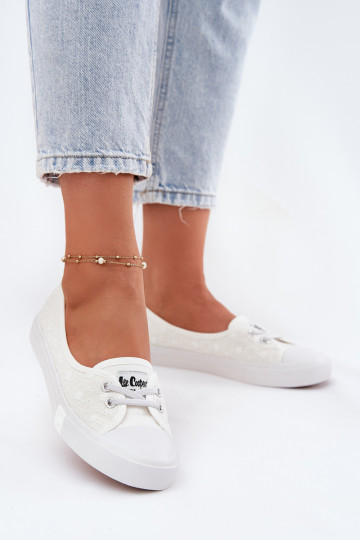 Sporta apavi sieviešu puszābakiHaftem Lee Cooper LCIN-25-31-3447L baltas krāsas 2