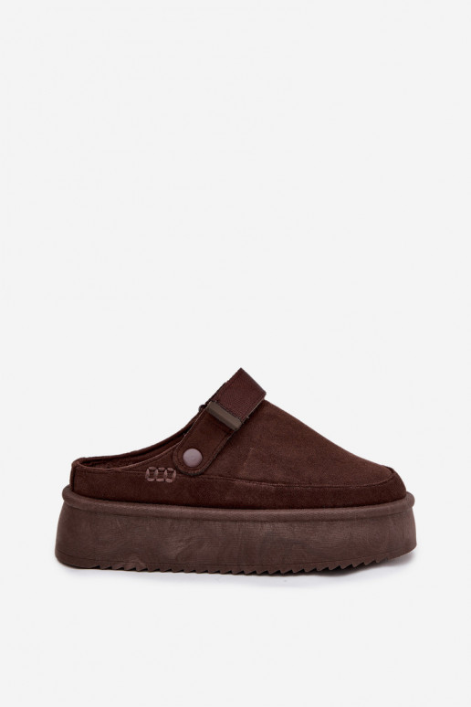 sniega apavi Sieviešu ar platformuar lipīgām aizdarēmem CzekoladoIne Jorielle