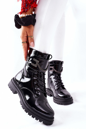 Sieviešu siltināti zābaki melnas krāsas Vanquish