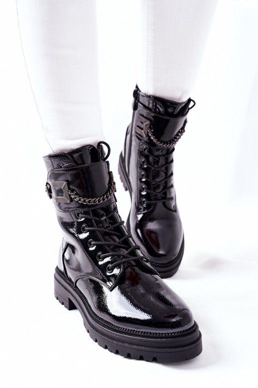 Sieviešu siltināti zābaki melnas krāsas Vanquish