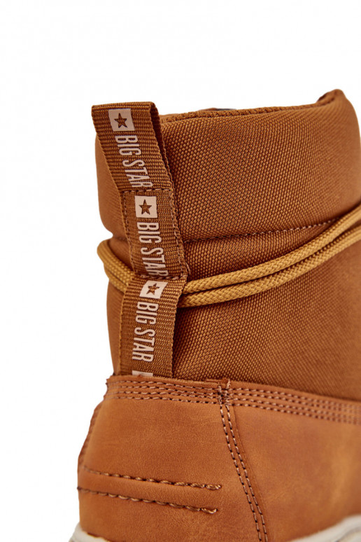 vīriešiem Sieviešu puszābaki apavi Memory Foam Big Star KK174203 brūnas krāsas