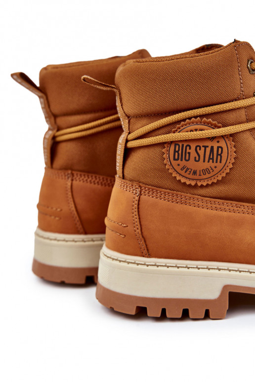 vīriešiem Sieviešu puszābaki apavi Memory Foam Big Star KK174203 brūnas krāsas