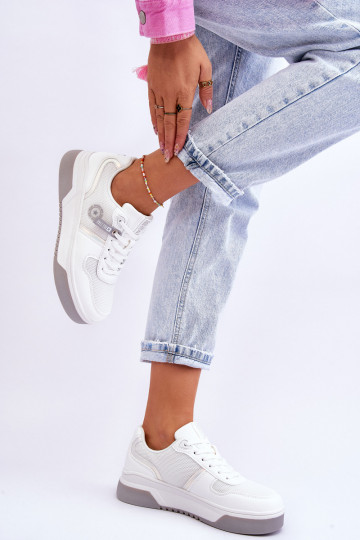 Kurpes Sneakers Memory Foam System Big Star LL274A024 baltas krāsas 2