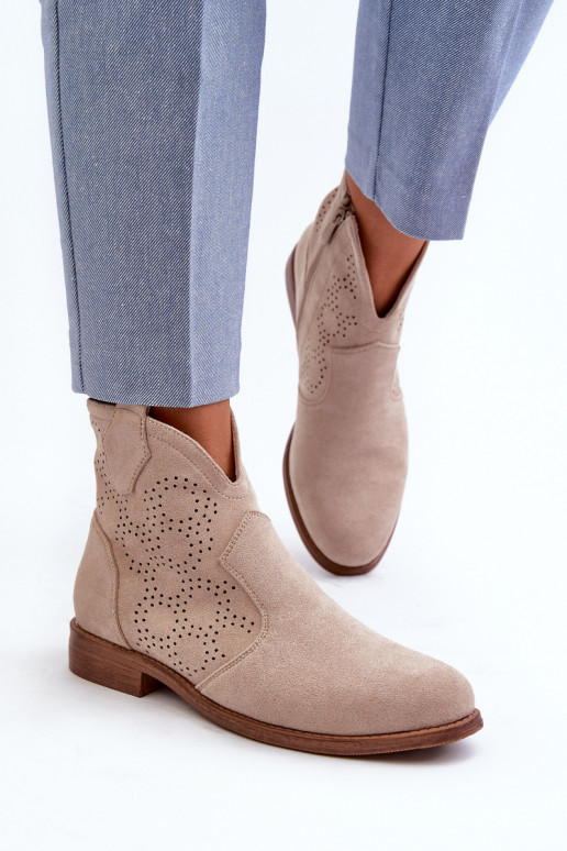 Zābaki Sieviešu ar platiem papēžiem Ziloņkaula krāsas S.Barski HY66-151